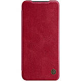 Захисний чохол-книжка Nillkin для Xiaomi Redmi Note 10 4G Qin leather case Red Червоний, фото 3
