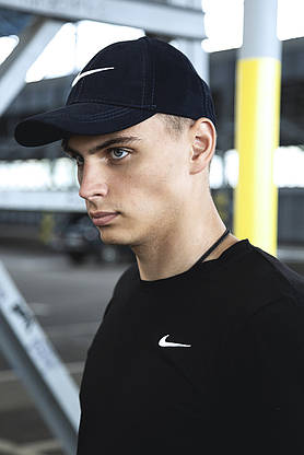Кепка Nike чоловіча | жіноча найк синя біле лого, фото 2