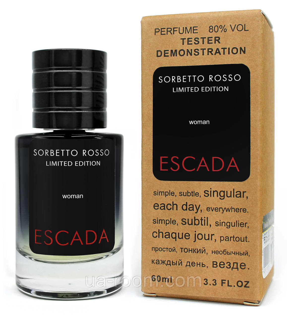 Тестер ЛЮКС жіночий Escada Sorbetto Rosso Limited Edition