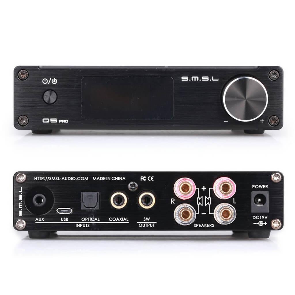 Б/у S. M. S. L Q5 Pro цифровий підсилювач і USB ЦАП DAC для колонок 2x 45W Hi-Fi 192kHz/24Bit