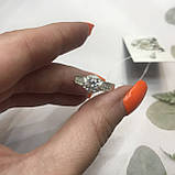 Кольцо с горным хрусталем кольцо горный хрусталь в серебре 16,2  размер Индия, фото 4