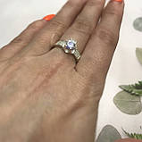 Кольцо с горным хрусталем кольцо горный хрусталь в серебре 16,2  размер Индия, фото 2