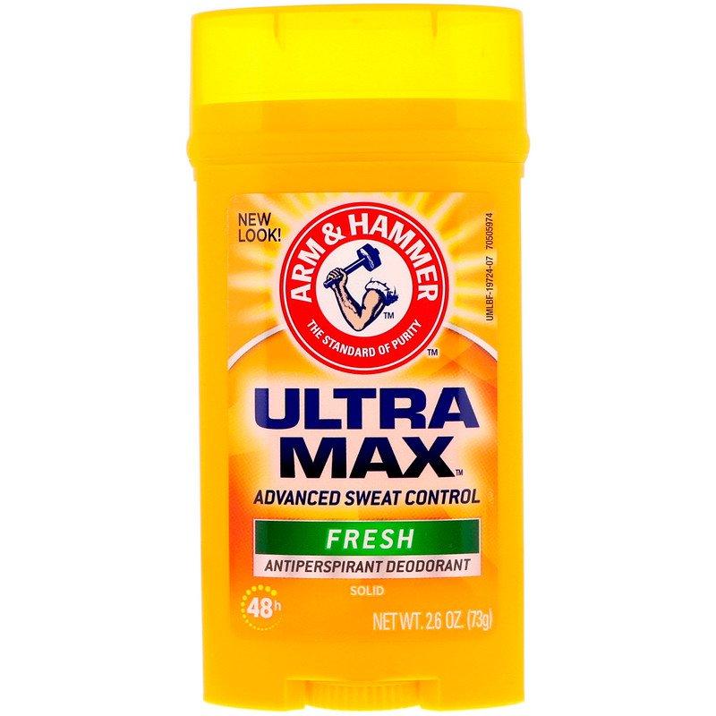 Arm & Hammer, UltraMax, дезодорант-антиперспірант для чоловіків, аромат «Свіжість», 73 г