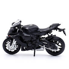 Модель мотоцикла Yamaha YZF-R1 масштаб: 1:18. Іграшковий мотоцикл Ямаха Р1 чорний, фото 3
