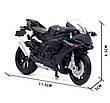 Модель мотоцикла Yamaha YZF-R1 масштаб: 1:18. Іграшковий мотоцикл Ямаха Р1 чорний, фото 2