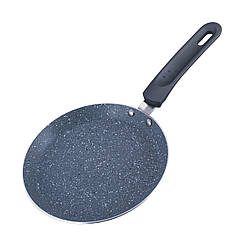 Сковорода для млинців Kamille 22см з гранітним покриттям Колір сірий 4205GR