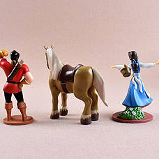 Ігрові фігурки з мультфільму Красуня та Чудовисько RESTEQ. Набір фігурок Красуня та Чудовисько 6 шт. Disney іграшки, фото 2