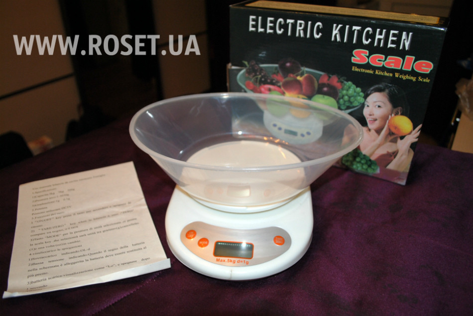 Электронные Кухонные Весы с Чашей Electric Kitchen Weighing Scale - фото 1 - id-p213430565