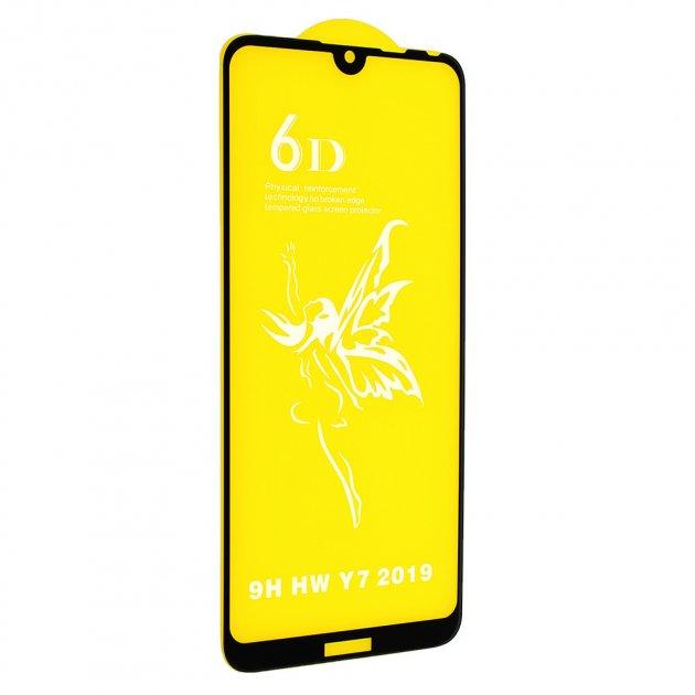Захисне скло 6D для Huawei Y7 2019 Black