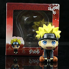 Аніме фігурки Naruto в коробці. Ігрова фігурка Наруто Узумаки 8 см. Фігурка милий Наруто, фото 2