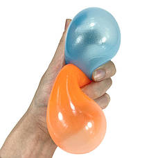 Липкі кульки, що світяться Globbles RESTEQ 4 шт. Липкі кулі Globbles. Світиться кульки. Іграшка-антистрес 6.5 см, фото 2