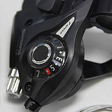 Моноблок Shimano ST-EF51-7 Altus 3x7. Велосипедні ручки перемикання швидкості Shimano ST-EF51-7 Altus, фото 4