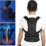 Корсет для постави Фіксуючий коректор для виправлення сутулості спини Get Back Pain Relief of ХХЛ ХЛ, фото 6
