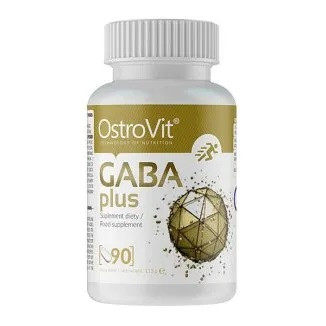 OstroVit GABA Plus, ГАМК 750 мг і мелатонін 1 мг, 90 таблеток