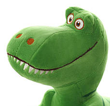 Динозавр RESTEQ зеленого кольору 70 см. М`яка іграшка Тиранозавр, фото 3