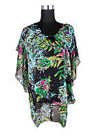 Блузка напівпрозора шифон розмір 50-54 (C3132)