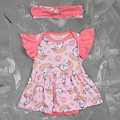 Дитячий боді -сукня з пов'язкою " Единорожка "
