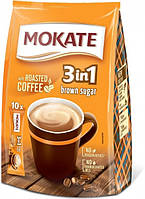 Напій кавовий розчинний Mokate 3 в 1 з коричневим цукром 17 м х 10