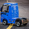 Дитяча електромобіль-автомашка Mercedes Benz ACTROS M 4208EBLR-4 з пультом р/у для дітей 3-8 років Синій, фото 7