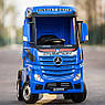 Дитяча електромобіль-автомашка Mercedes Benz ACTROS M 4208EBLR-4 з пультом р/у для дітей 3-8 років Синій, фото 8