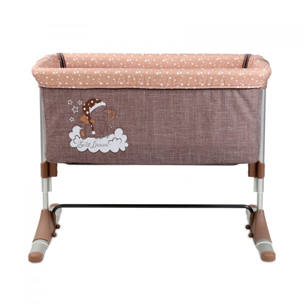 Приставная детская кроватка манеж SLEEP'N'CARE Lorelli beige elephant бежевая - фото 3 - id-p1428372600