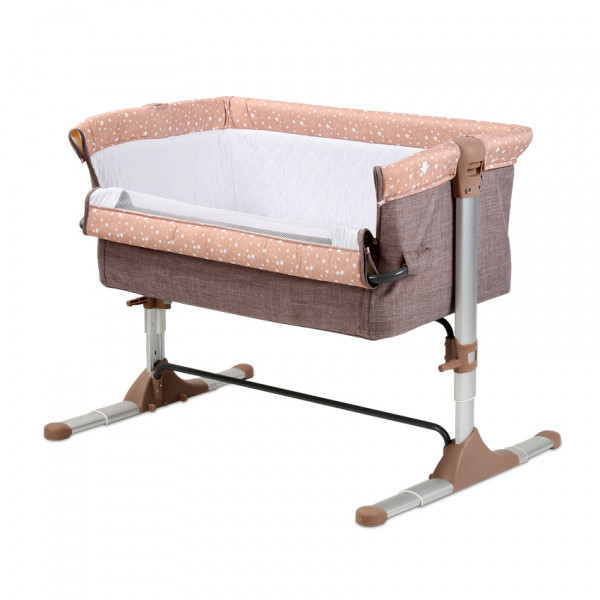 Приставная детская кроватка манеж SLEEP'N'CARE Lorelli beige elephant бежевая - фото 4 - id-p1428372600