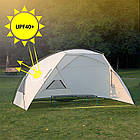 Тент кемпінговий Naturehike Beach tent & tarp 210T 65D polyester NH18Z001-P white, фото 3