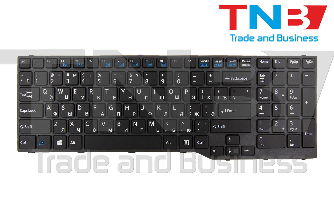Клавіатура FUJITSU CP648386-01 MP-13K33US-930 CP648386-03 CNYACP648386 Черная RUUS