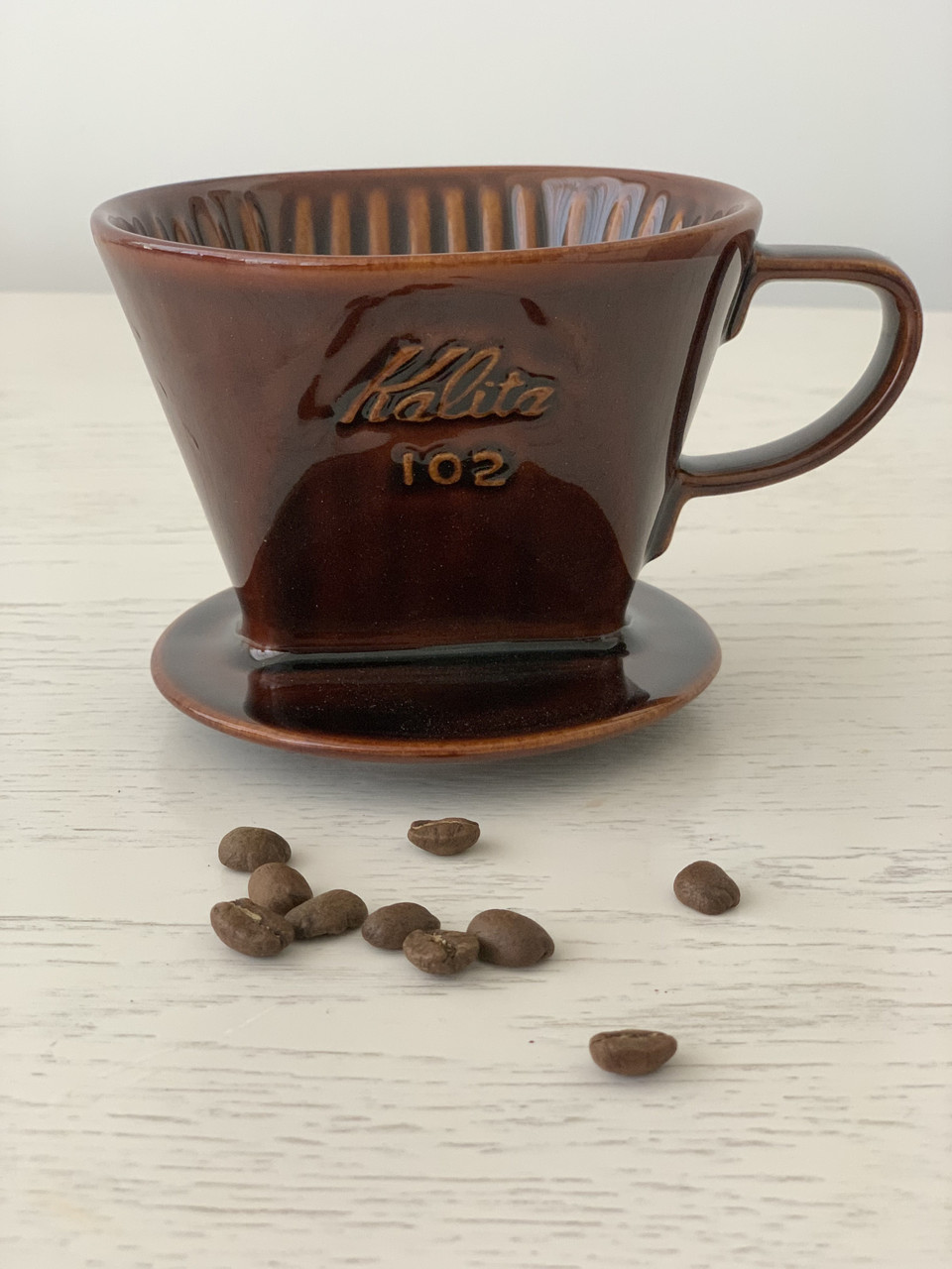 Каліта Пуровер Kalita Ceramic 102 Коричневий, 300 мл, фото 1