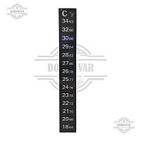 Термометр наклейка для аквариума 18-34C 13см, аквариумный градусник