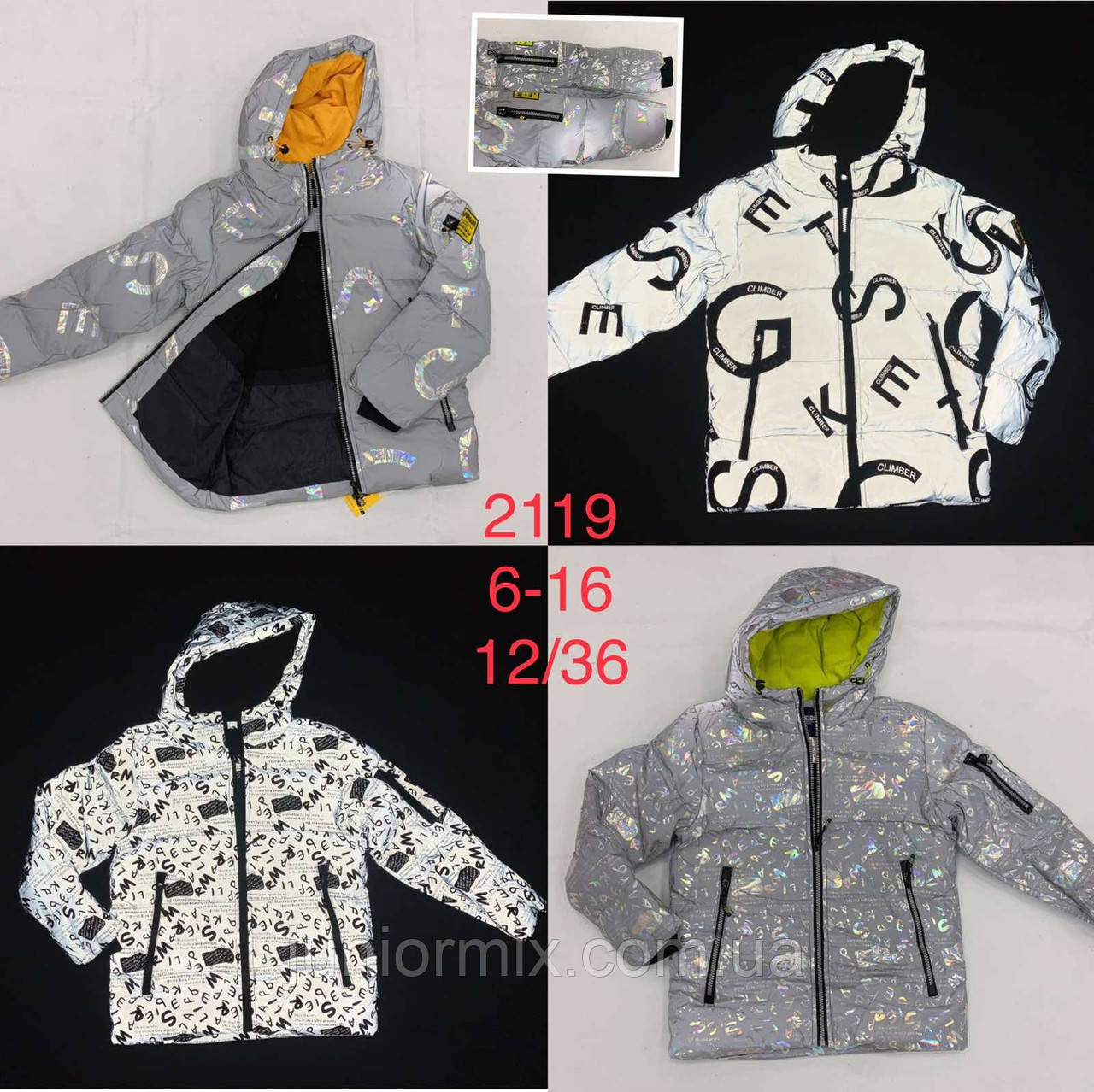 Підліткові куртки для хлопчиків єврозима відбивач