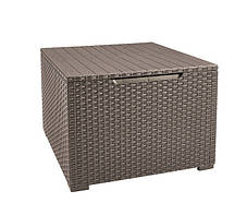 Комплект садових меблів Keter Emma balcony set, стіл-скриня, бежевий, фото 4