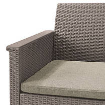 Комплект садових меблів Keter Emma balcony set, стіл-скриня, бежевий, фото 5