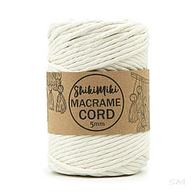 Еко шнур Macrame Cord 5 mm, колір Молочний