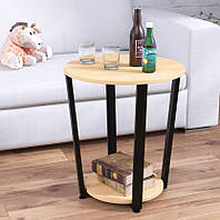 Журнальный столик круглый D-50 столик кофейный Loft Design