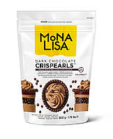 Хрусткі кульки в чорному шоколаді Callebaut Mona Lisa Crispearls Dark 800 г