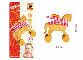 Дерев'яна каталка "Конячка" МС 061102-01