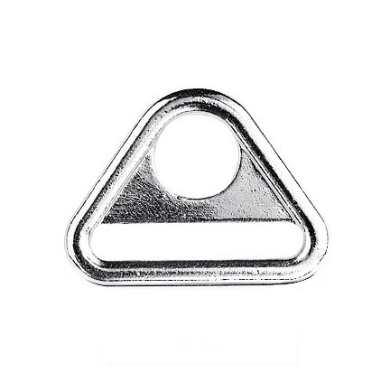 Треугольник металл для карабина и ленты 2,5см литой (100 штук) - фото 1 - id-p1197776866
