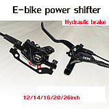 Гідравлічні гальма XOD E300 передні з коневками, фото 3