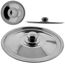 Кришка для відра 14 літрів D 34 см d 31,5 см з нержавіючої сталі з ручкою