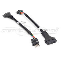 Перехідник USB 3.0 на USB 2.0, 20pin (мама) to 8 pin (тато)