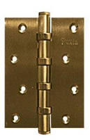 Дверная карточная петля ( накладная ) Fuxia 10944 100*2.5 (4 подш. сталь) Античная латунь