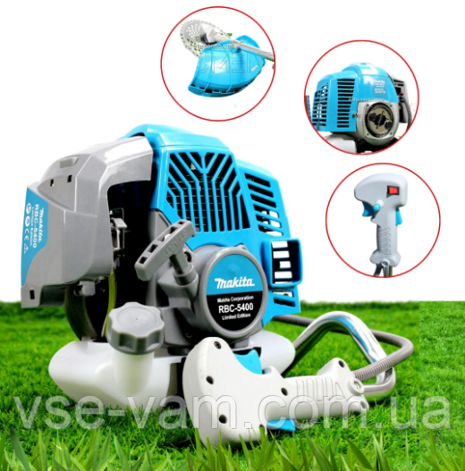 Мотокоса Makita RBC-5400 Limited Edition (5.4 кВт, 2-х тактний) Комплектація "ЕКО". Бензокоса Макіта, фото 1