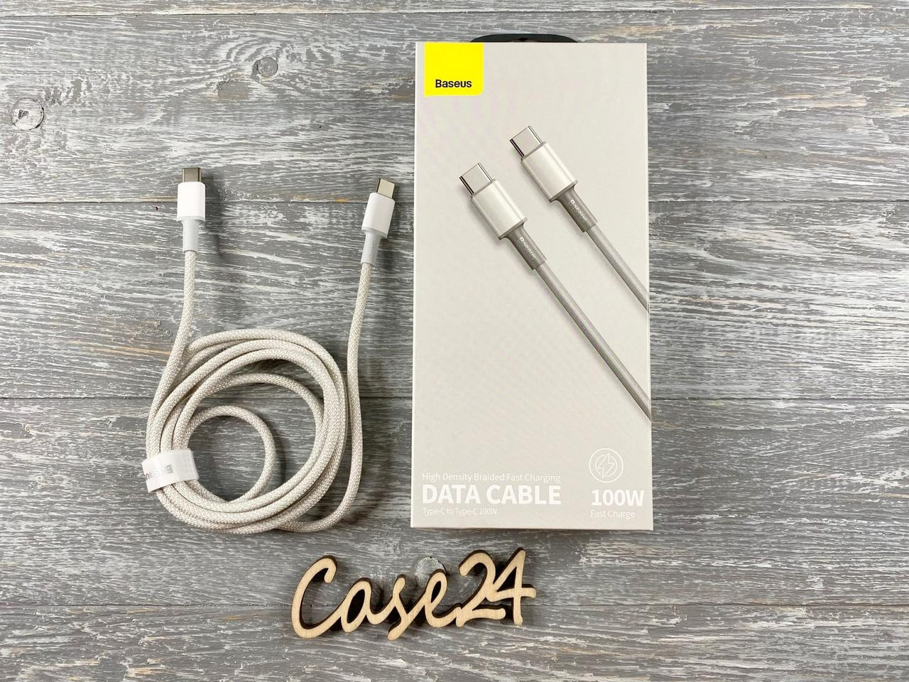 USB кабель Baseus High Density Braided Type-C to Type-C 100W (2m)