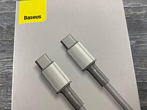 USB кабель Baseus High Density Braided Type-C to Type-C 100W (2m), фото 5