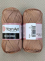Пряжа Бегонія, YarnArt Begonia - 0015 какао