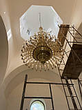 Панікадило люстра 4-ярусне на 80 свічок для церкви, фото 3