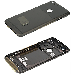 Задня панель корпусу (кришка акумулятора) для Google Pixel (G-2PW4200)/Nexus S1, чорний, оригінал