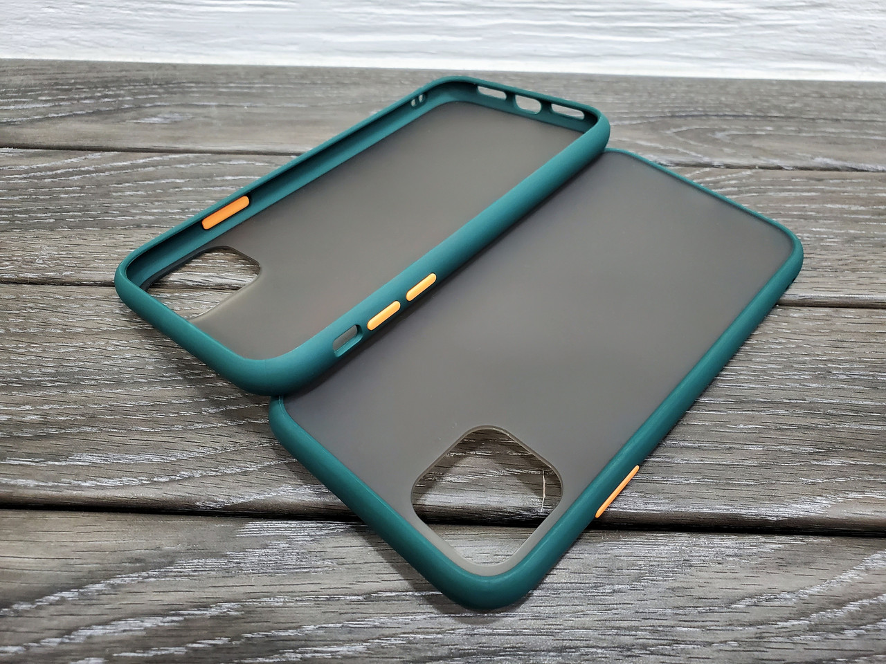 Протиударний матовий чохол для iPhone 11 Pro Max зелений бампер