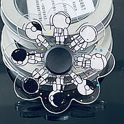 Игрушка анимационный фиджет-спинер бегущие спиннеры 3Д космонавт из Тик-Тока бегущий анимационные